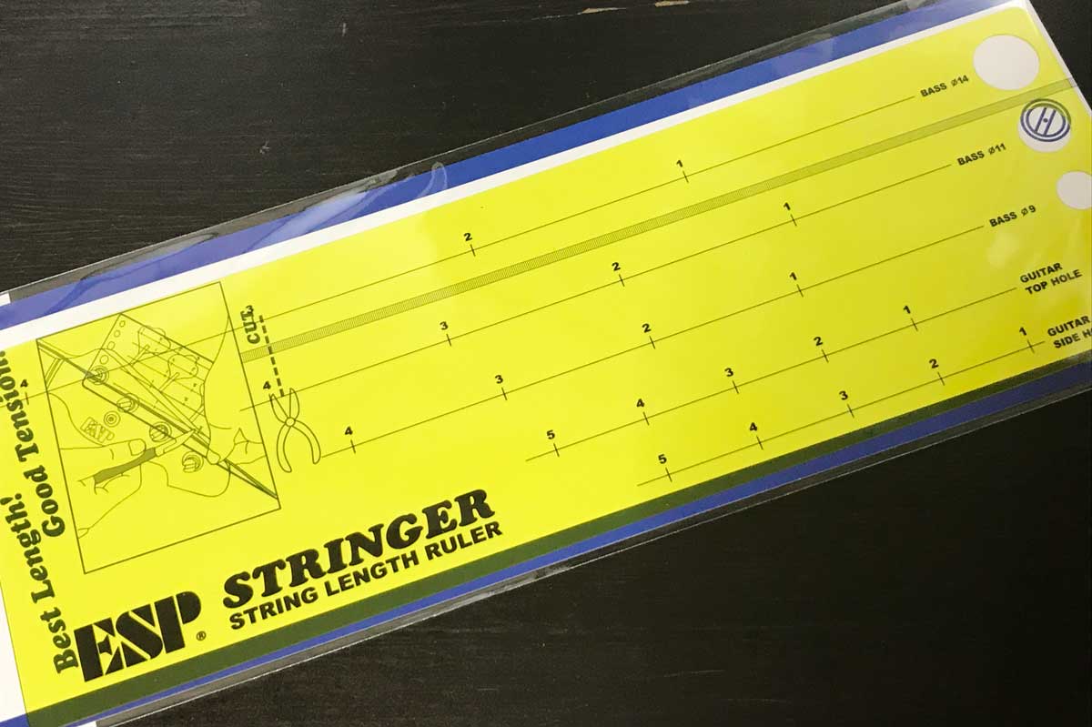 ESP STRINGER（ストリンガー） ‐ 弦を切る場所を正確に測れるテンプレート ギター辞典 by ギタコン