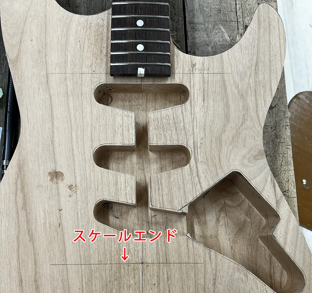 ギターのスケールエンド
