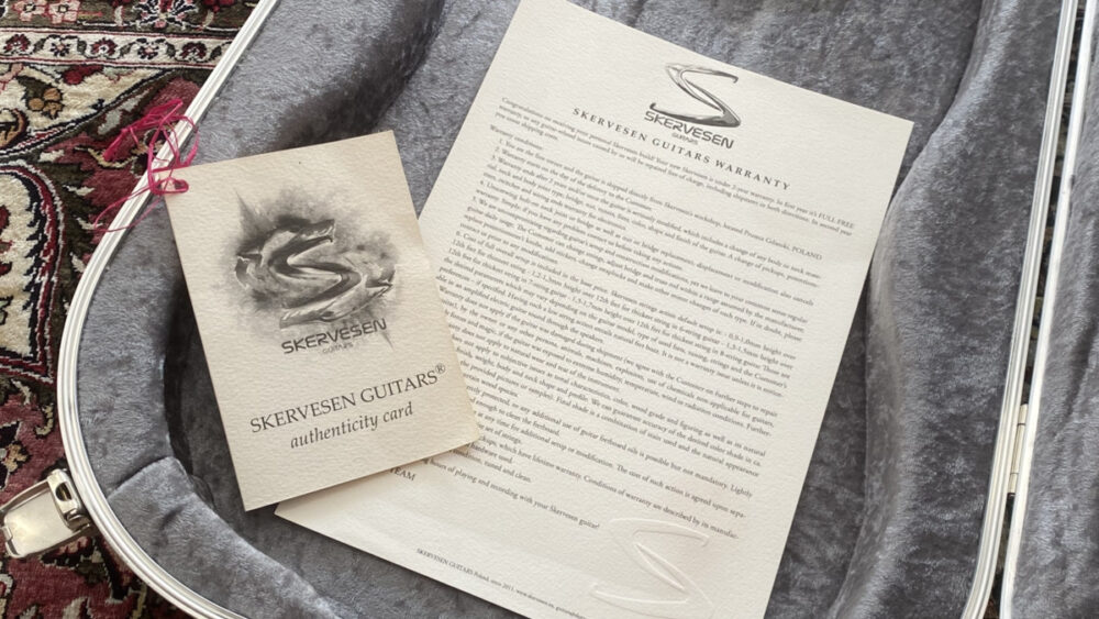 Skervesen 認定書、スペックシート