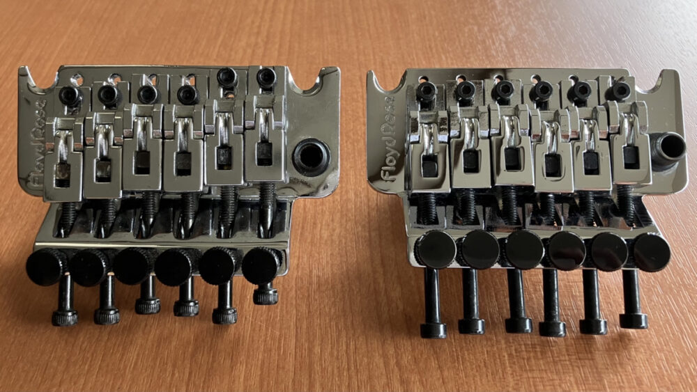 Floyd Rose Original と Floyd Rose 1000 の外観