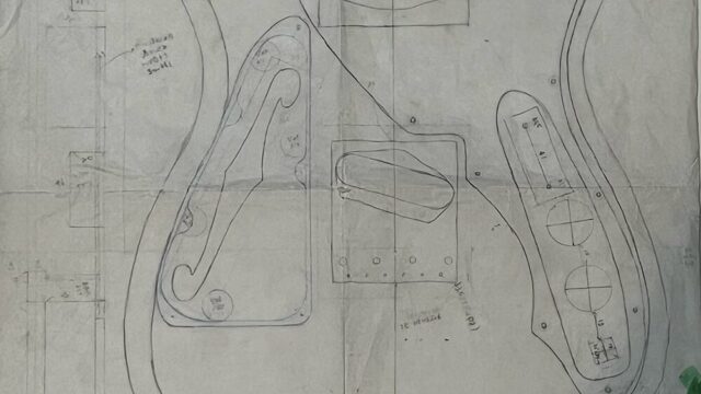 テレキャスターシンラインの製図