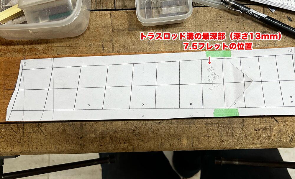 7弦ギターのネック材